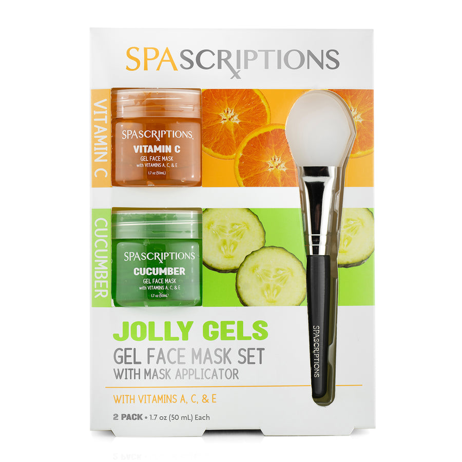Jolly Gels Face Mask Set with Applicator - 2pc Set