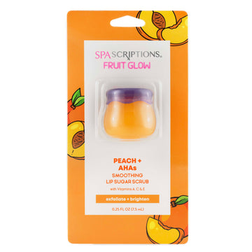 Fruit Glow Peach + Ahas Smoothing Lip Sugar Scrub